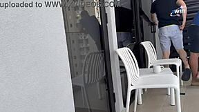 Stepmom's tight ass takes stepson and friends' cum loads in freeuse hardcore bang