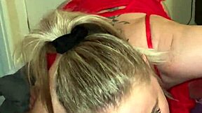 Step son waited for mommy to suck his huge cock deep and sloppy