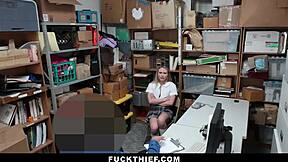 shoplifting catholic teen bent over fucked doggy by cop with big cock