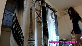 hey check me teasing in these tight short jeans on and off