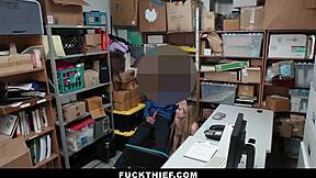 shoplifting catholic teen bent over fucked doggy by cop with big cock