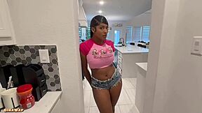 Horny Ebony Babysitter With Big Ass And Tits Makes You Cum Twice