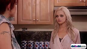 Lesbian Plumber Ravages 18yo Teen Pussy