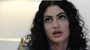 Dad pounds friend's petite teen stepdaughter deepthroat and pussy fuck