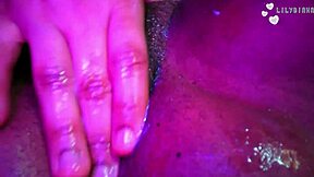 Juicy chubby student fingers tight pussy closeup till orgasm solo!