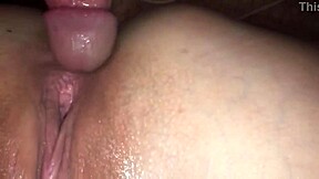 wow my tight wet pussy squirts hard in homemade creampie fuck