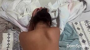 this asian girl's big ass shakes as she's fucked doggystyle till cum