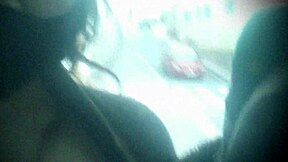 we almost got caught flashing boobs blowjob on bus