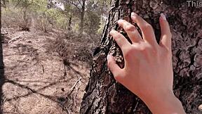 caught in woods for rough stranger fuck 😩 loved every thrust 👅🌲