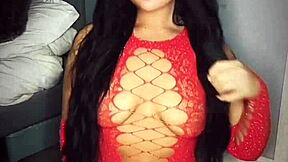 horny british teen slut toys her tight pussy solo