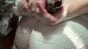 Stepsis tight ass can't take stepdad's 12-inch monster shower fuck