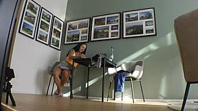 alia's perfect petite milf tight shaved pussy lingerie dress panties try-on