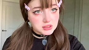 cute tinder egirl tries anal first time on facetime part 2