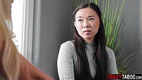 after spanking her wet big ass kimmy kimm sucks then rides dick hard