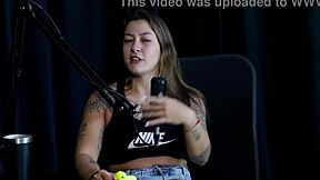 Damiana's naughty interview overflows with slutty fun and grandpa Moai action part 4