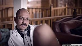 doctor forces lesbian patient to fuck interracial guy