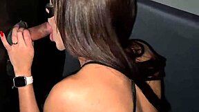 after enigma club dancing my wife spreads pussy at gloryhole for cocks