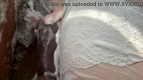 Stepsis tight ass can't take stepdad's 12-inch monster shower fuck