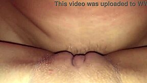 wow my tight wet pussy squirts hard in homemade creampie fuck