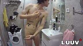 luuv alice and boyfriend lucien share their real amateur shower moments in homemade reality series