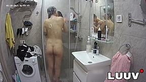 luuv alice and boyfriend lucien share their real amateur shower moments in homemade reality series