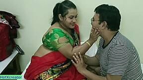 horny indian wife creampies with lover since hubby can't fuck right