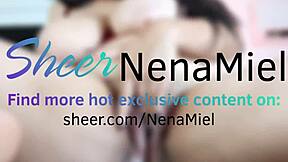 i'm touching my curvy latina ass while slipping off thong for feet view