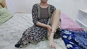 stepbro was alone so i snuck in for late night pussy massage tease