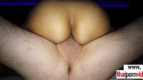 chubby thai teen natty cock hungry amateur pov fucked hard by fat european client lingerie stockings