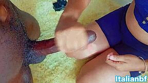 italian bf's monster bbc wrecks big ass latina pussy