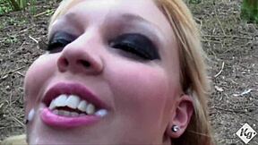 ever wonder if cute blonde teen dares suck and fuck strangers raw doggystyle outdoors first time bareback cumshot?