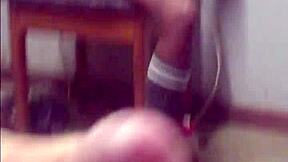 Daddy watch this hot schoolgirl rub her wet pussy