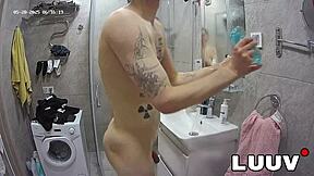 luuv alice and boyfriend lucien share their real amateur shower moments in homemade reality series