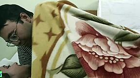 horny indian wife creampies with lover since hubby can't fuck right