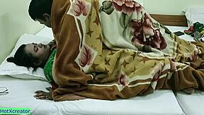 horny indian wife creampies with lover since hubby can't fuck right