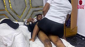 wanna see this sex addict rail petite ebony after 3some creampie?