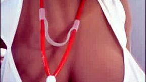 pink nurse milf fucks patient for cash fingering