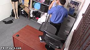 curvy ebony teen shoplifter gets punished fucked by officer