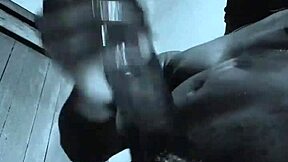 Bodybuilder's Oiled Dorm Toilet Doggystyle BBC Breeding Cumshot