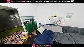 Ever wonder how blonde Mila Pie's shaved pussy moans in doggystyle VR sex?