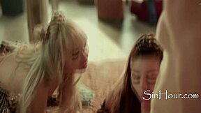 y2k 18+ teens dive into wild petite latina cowgirl threesomes