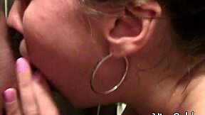 toilet quickie turns into wet pussy creampie surprise