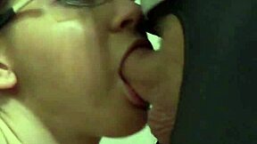 aprill's deepthroat training has her gagging on cock...