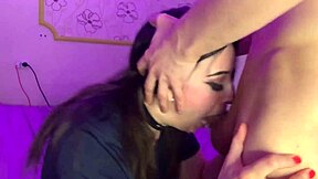 College Cutie Gagging On Huge Cock Deepthroat Choke Till Ruined Orgasm Cumshot