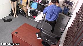 curvy ebony teen shoplifter gets punished fucked by officer