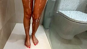 BLONDE SKINNY TEEN SHOWER BATHROOM BBC RIDE TOYS MOAN