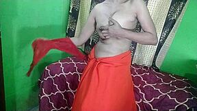 indian bhabhi's first time saree fuck with deepthroat and cum