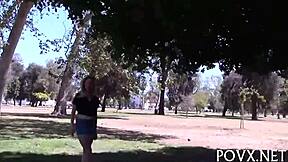 tiny 18yo teen loses competition game to old man's rough pussy fuck pov