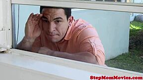 oh man busty teen doggystyled while milf licks her pussy deep