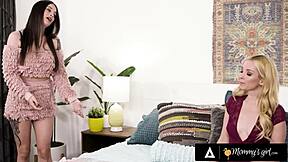 Mommy's girl Maddy May, shouldn't rely on men, learn masturbation from stepmom?